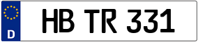 Trailer License Plate